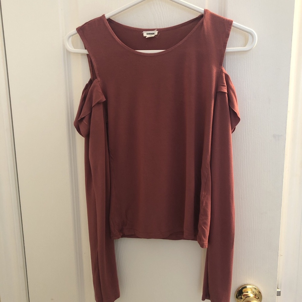 GARAGE off the shoulder top